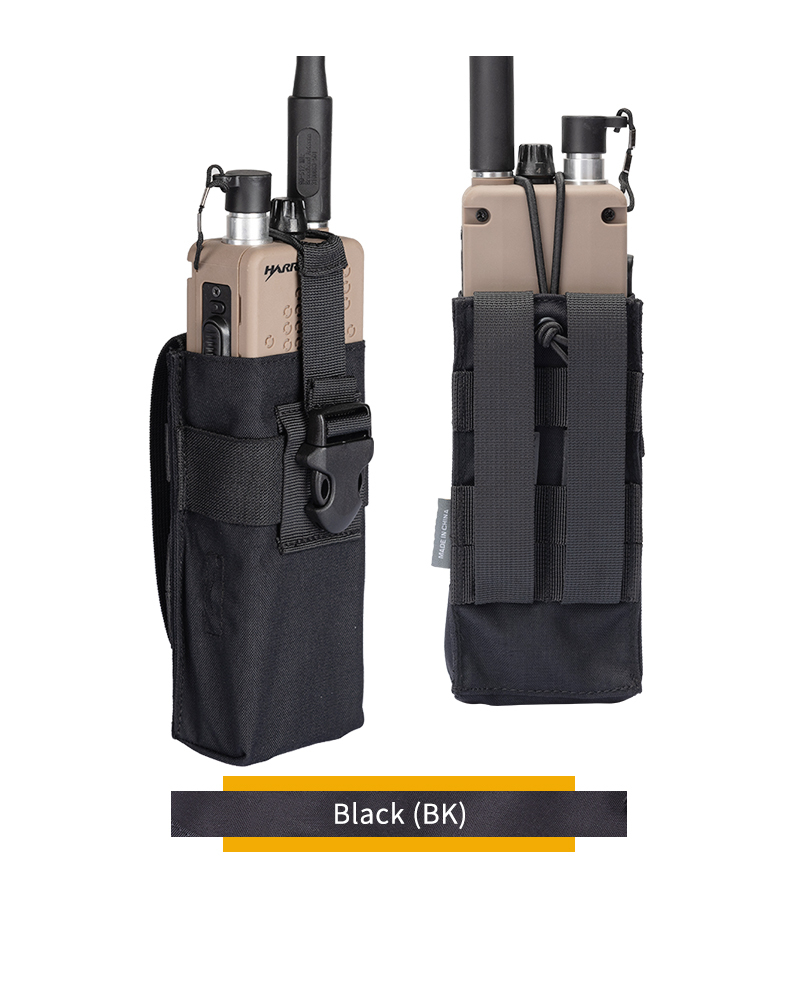 IDOGEAR Tactical Radio Pouch for PRC148/152 Radio Holster Tactical Interphone Storage MOLLE Pouch Hunting 500D Nylon 3552-IDOGEAR INDUSTRIAL