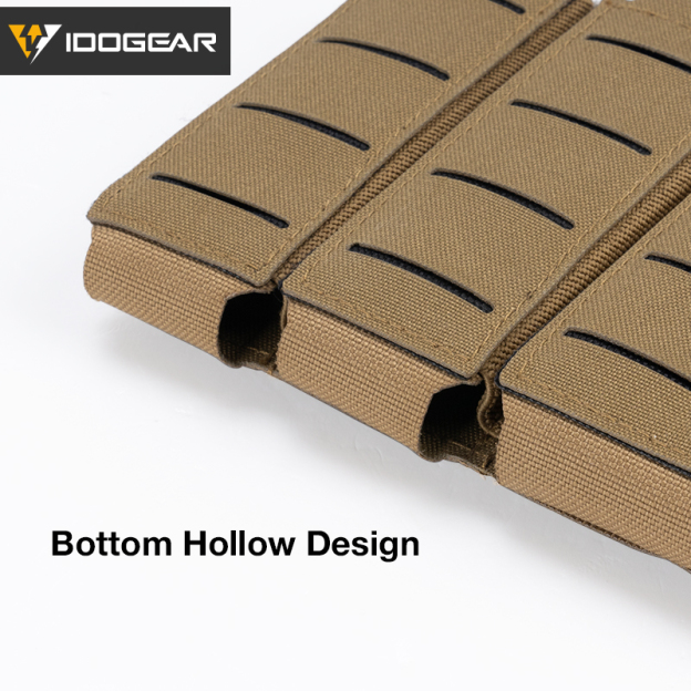 IDOGEAR Tactical Triple Mag Pouch Mag Carrier 9mm 5.56 Molle Pouch Laser Cut Design 3586-IDOGEAR INDUSTRIAL