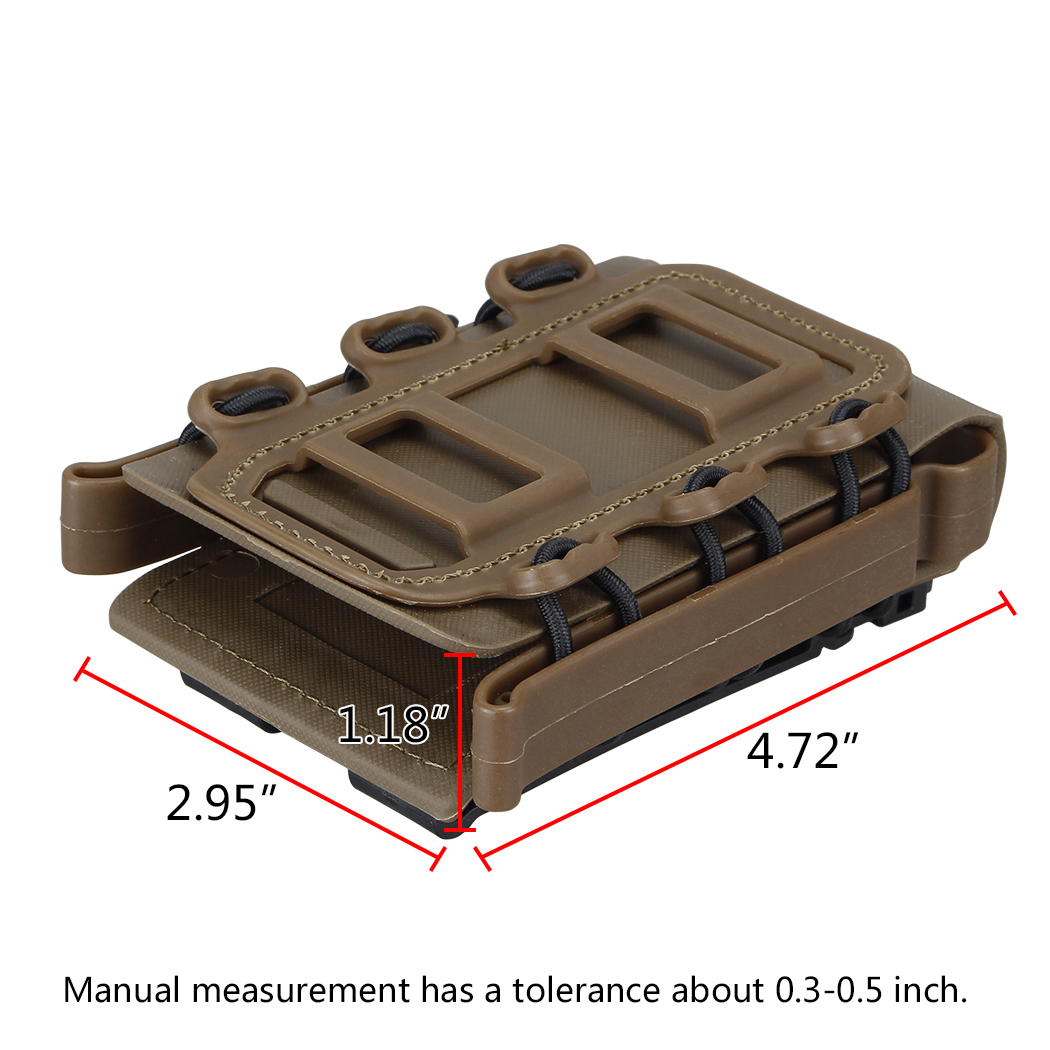 IDOGEAR 5.56mm 7.62mm Tactical Magazine Pouch Hunting Shooting Molle Fastmag Soft Shell Mag Carrier Bag 2777-IDOGEAR INDUSTRIAL