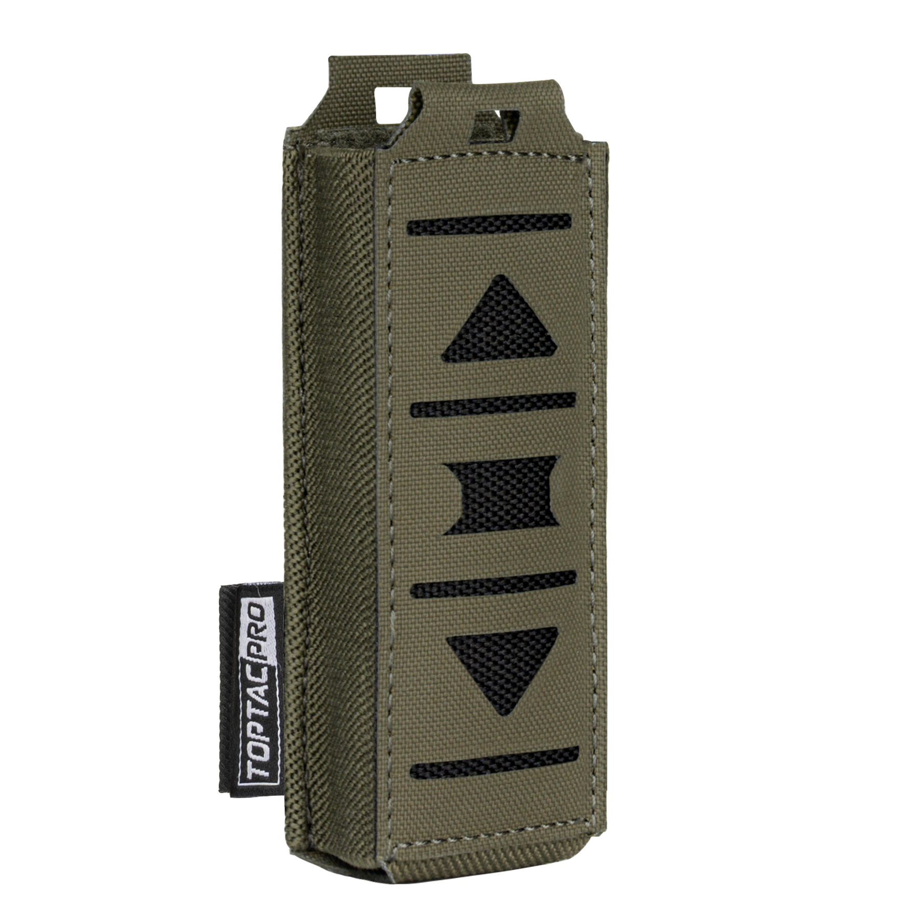 TOPTACPRO Tactical Mag Pouch 9mm MOLLE Single Mag Carrier Laser Cut 9mm Pouch 8513-IDOGEAR INDUSTRIAL