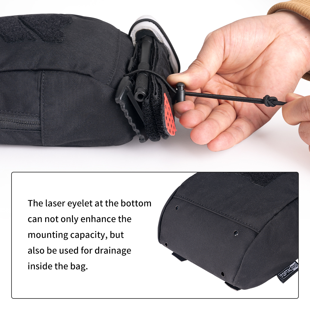 TOPTACPRO Tactical Pouch MOLLE Utility Pouch Military Duty Hunting 500D Cordura Nylon 8518-IDOGEAR INDUSTRIAL