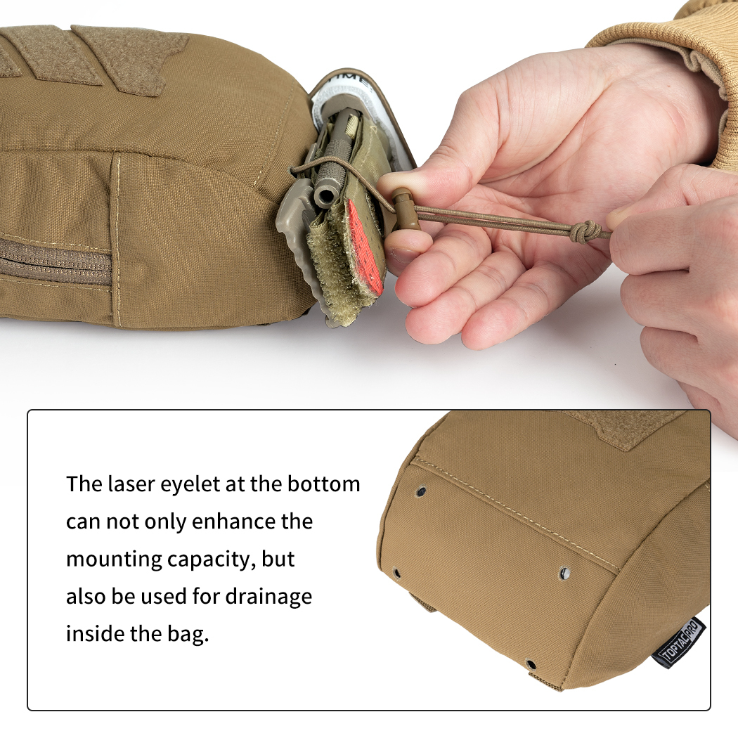 TOPTACPRO Tactical Pouch MOLLE Utility Pouch Military Duty Hunting 500D Cordura Nylon 8518-IDOGEAR INDUSTRIAL