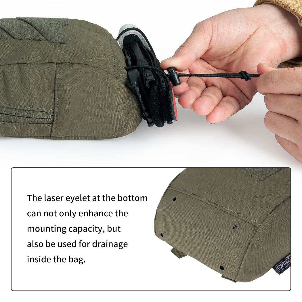TOPTACPRO Tactical Pouch MOLLE Utility Pouch Military Duty Hunting 500D Cordura Nylon 8518-IDOGEAR INDUSTRIAL