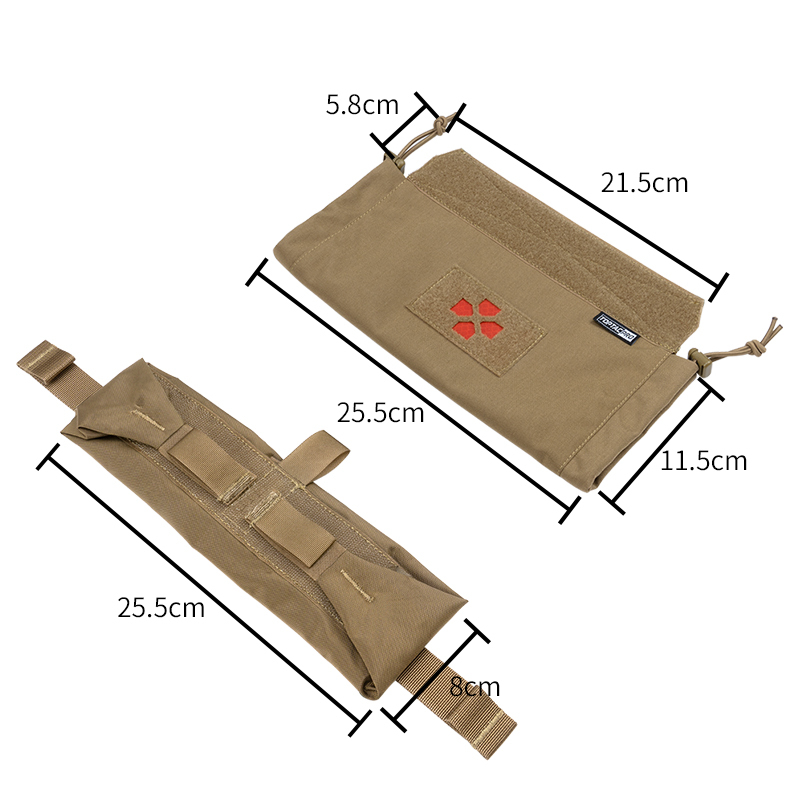 TOPTACPRO Tactical Medical Pouch IFAK First Aid Kit Pouch Roll In 1 Trauma Pouch 500D Cordura Nylon 8507-IDOGEAR INDUSTRIAL