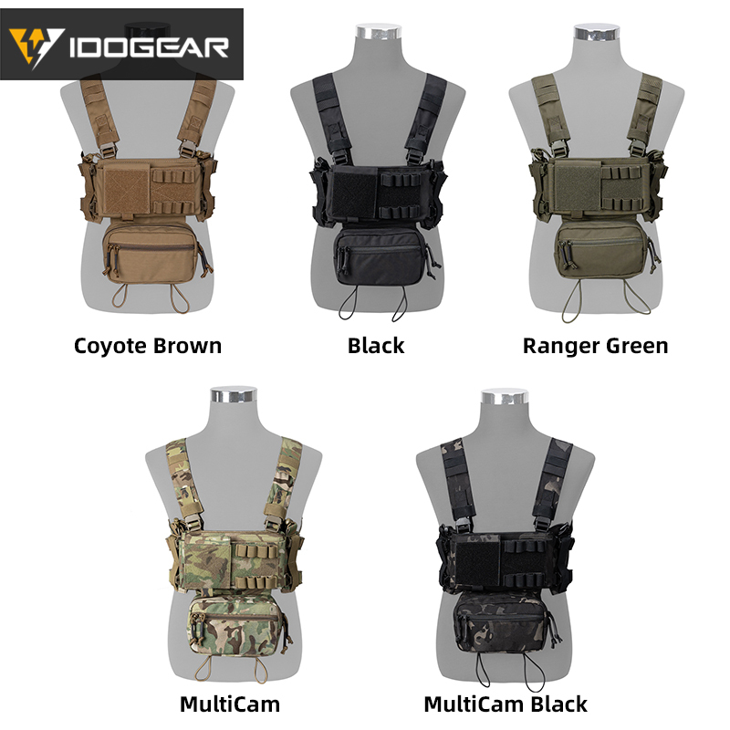 IDOGEAR MK3 Tactical Chest Rig Modular Lightweight Hunting Vest Full ...