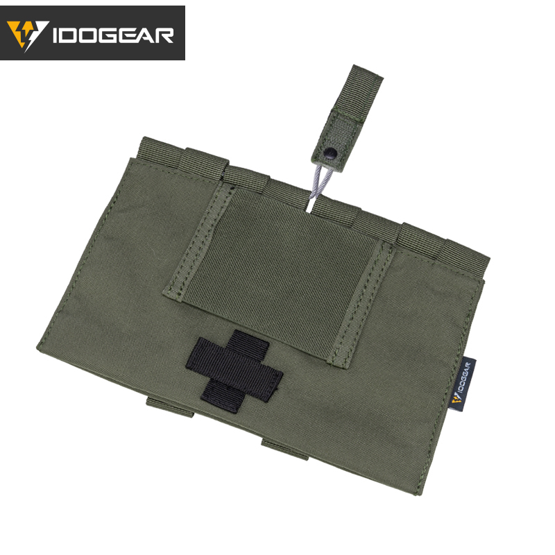 IDOGEAR Blow-Out Medical Pouch Small Tactical Medic Pouch First Aid LBT9022 Style Seal Medical Bag 500D Nylon 3548-IDOGEAR INDUSTRIAL