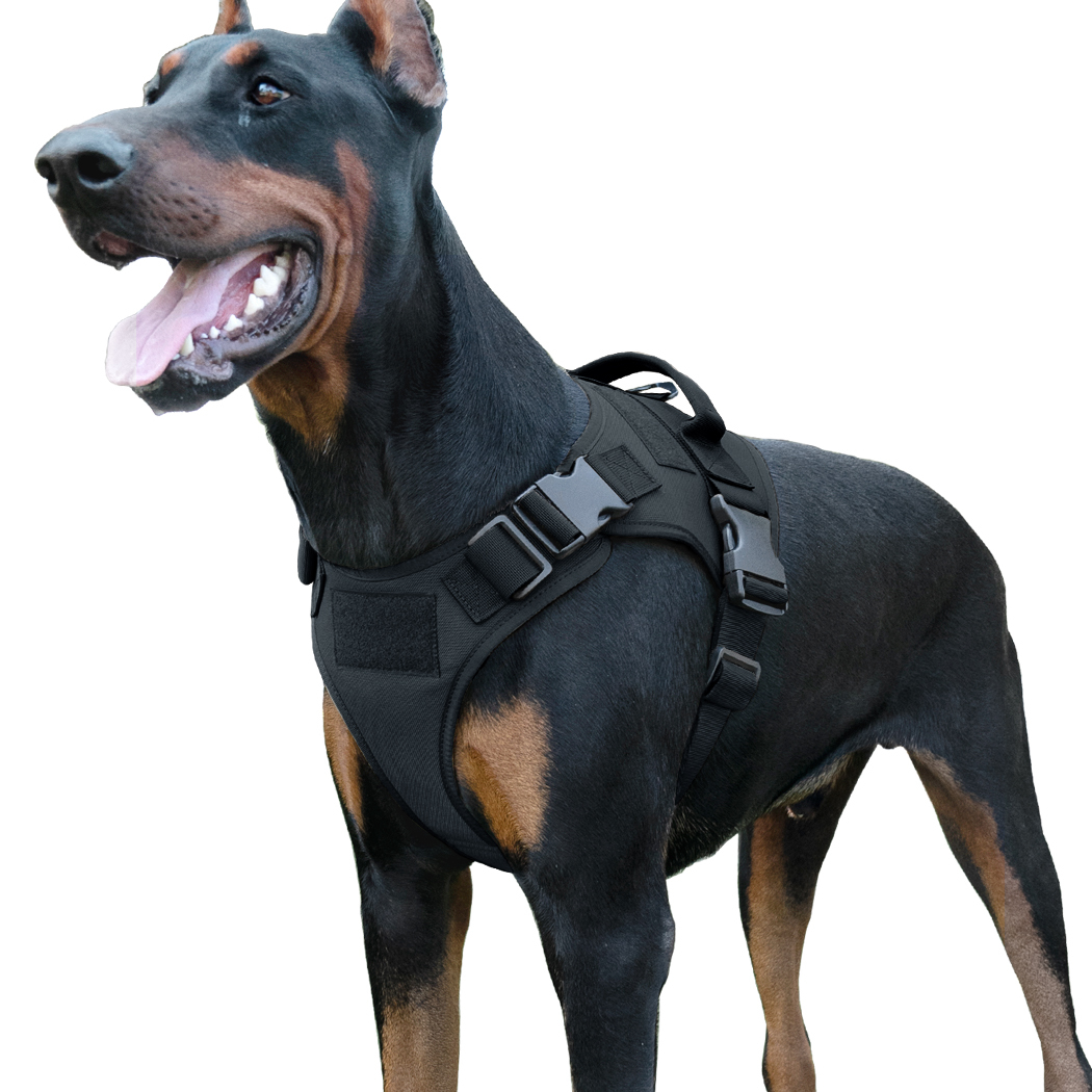 IDOGEAR Tactical Dog Vest Dog Harness w/ Handle Military Working Dog Accessories Adjustable 3315-IDOGEAR INDUSTRIAL
