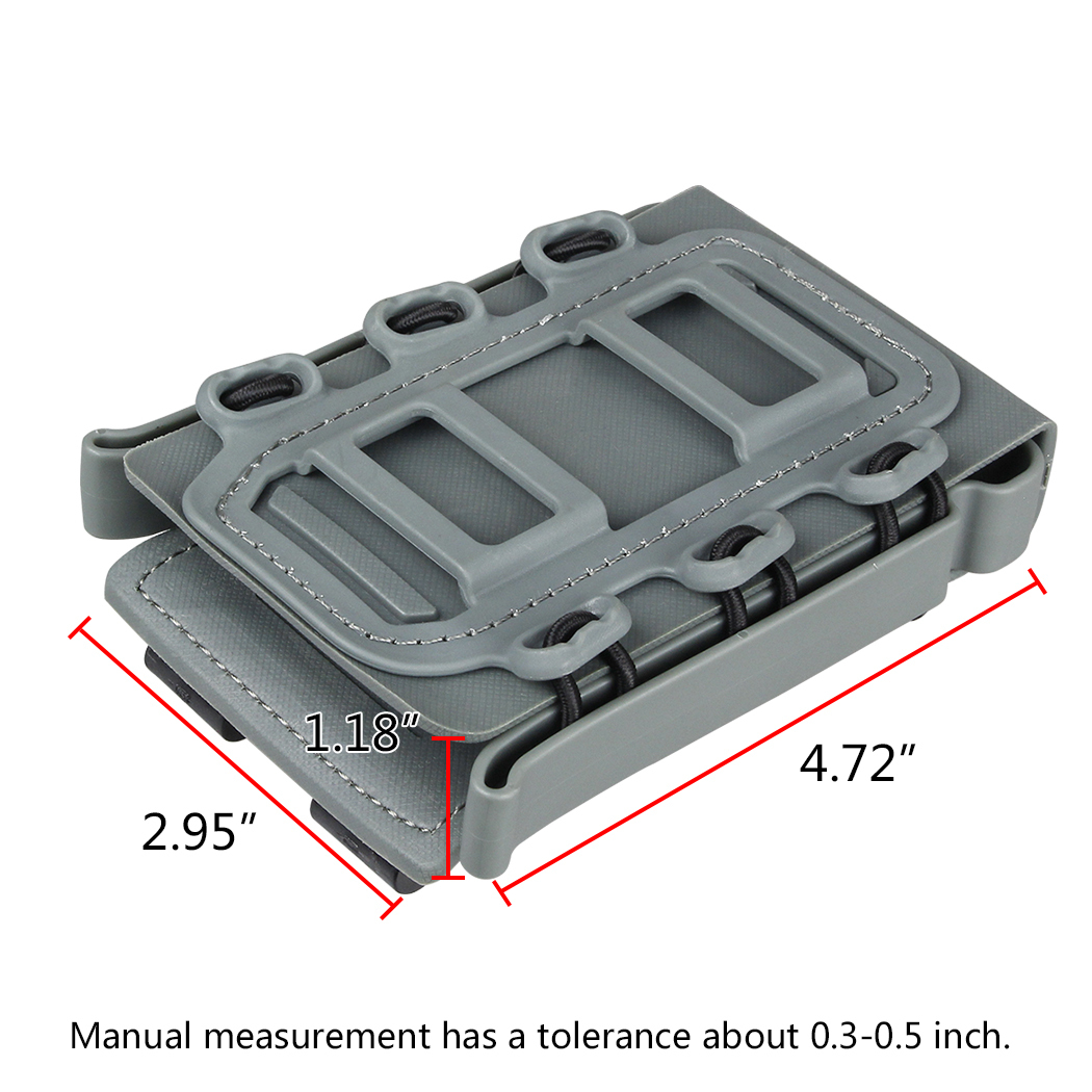 IDOGEAR 5.56mm 7.62mm Tactical Magazine Pouch Hunting Shooting Molle Fastmag Soft Shell Mag Carrier Bag 2777-IDOGEAR INDUSTRIAL