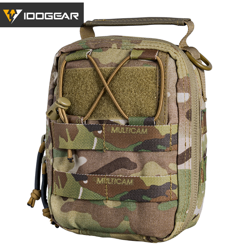 IDOGEAR Tactical Medical Pouch MOLLE First Aid EMT Utility Pouch IFAK Airsoft Hunting Nylon First Aid Bag 3523-IDOGEAR INDUSTRIAL