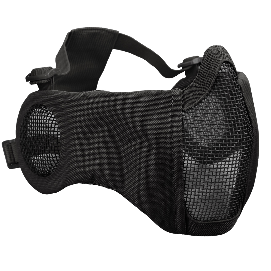 IDOGEAR Face Masks Adjustable Half Face Mask Steel Mesh with Ear Protection Lower Face Mask 3601-IDOGEAR INDUSTRIAL