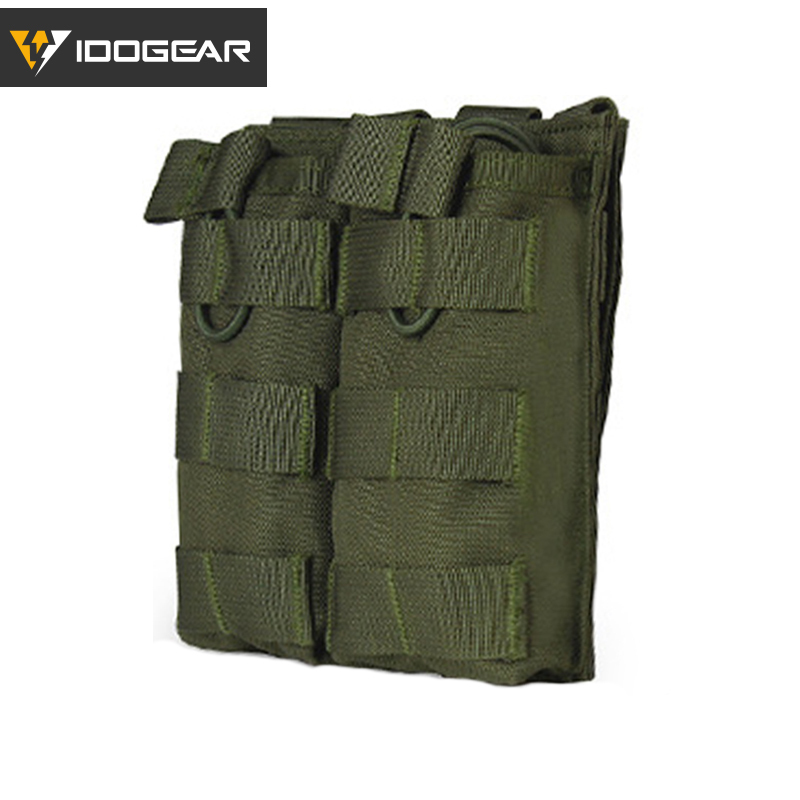 IDOGEAR Magazine Pouch Molle Double MAG Pouch Carrier Modular For 5.56/7.62 Magazine Duty Tactical Equipments 3532-IDOGEAR INDUSTRIAL