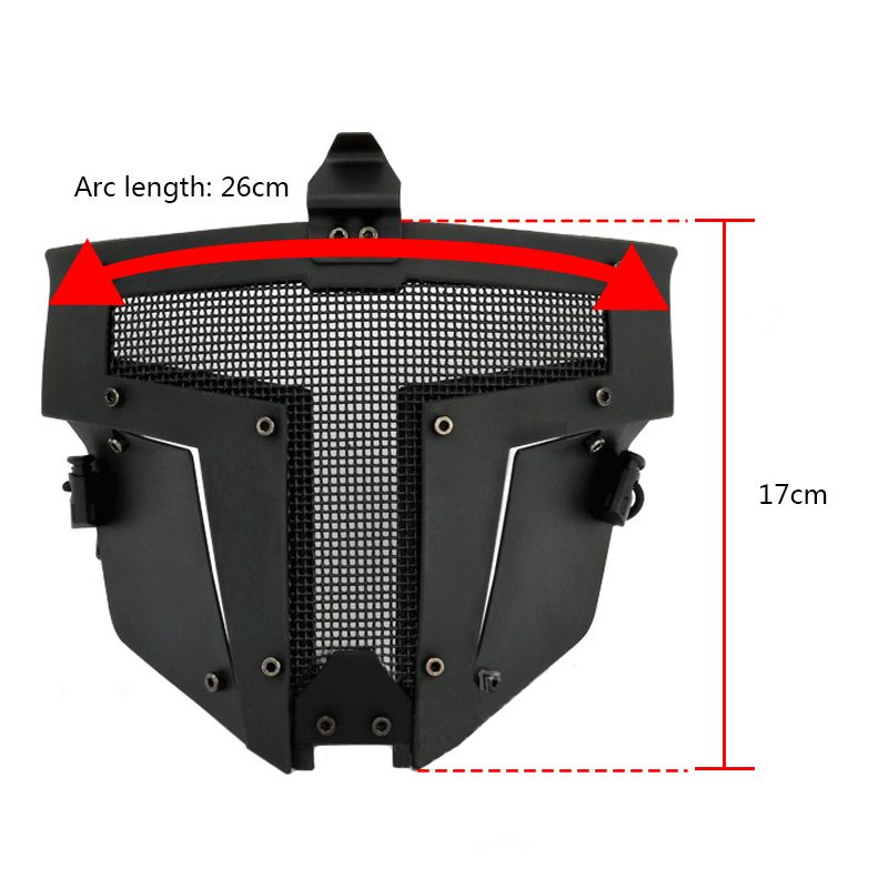 IDOGEAR Full Face Mask Tactical SPT Mesh Mask Fit for Fast Helmet Duty Face Protection 2671-IDOGEAR INDUSTRIAL