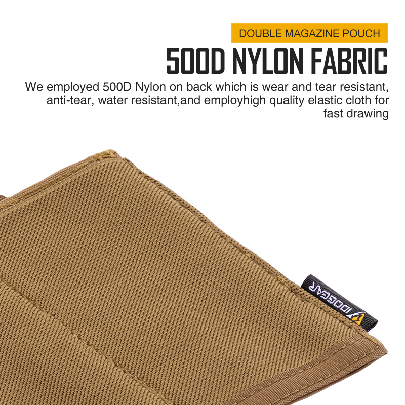 IDOGEAR Elastic Mag Pouch Double MOLLE Magazine Pouch for M4 5.56mm Magazines 3554-IDOGEAR INDUSTRIAL