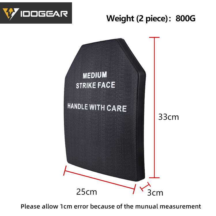 IDOGEAR SAPI Dummy Ballistic Plates For AVS JPC Vest Tactical Plate Carrier Plastic Plate Combat Gear 1 piece 2774-IDOGEAR INDUSTRIAL