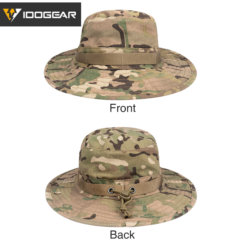 IDOGEAR Wide Brim Boonie Hat Sun Hat for Men Women Fishing Hunting Outdoor Activities with Adjustable Loops Buckle 3620-IDOGEAR INDUSTRIAL