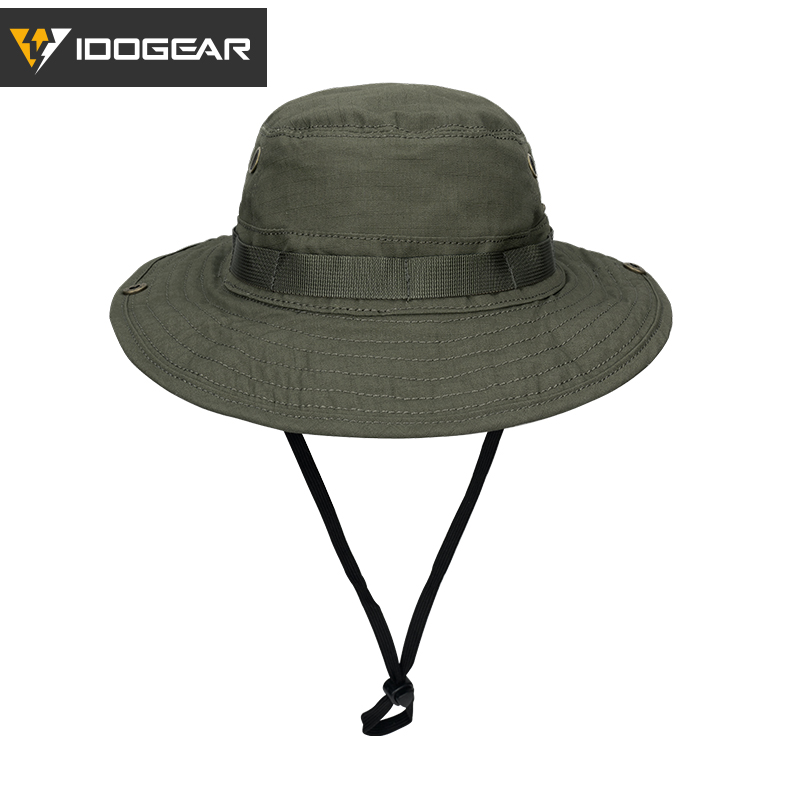 IDOGEAR Wide Brim Boonie Hat Sun Hat for Men Women Fishing Hunting Outdoor Activities with Adjustable Loops Buckle 3620-IDOGEAR INDUSTRIAL