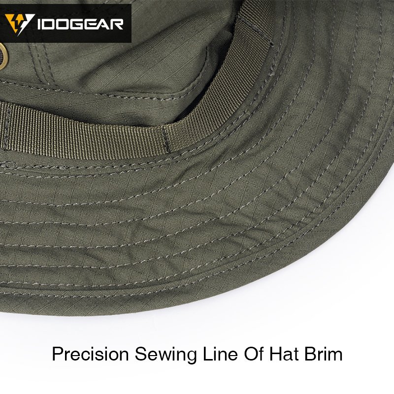 IDOGEAR Wide Brim Boonie Hat Sun Hat for Men Women Fishing Hunting Outdoor Activities with Adjustable Loops Buckle 3620-IDOGEAR INDUSTRIAL