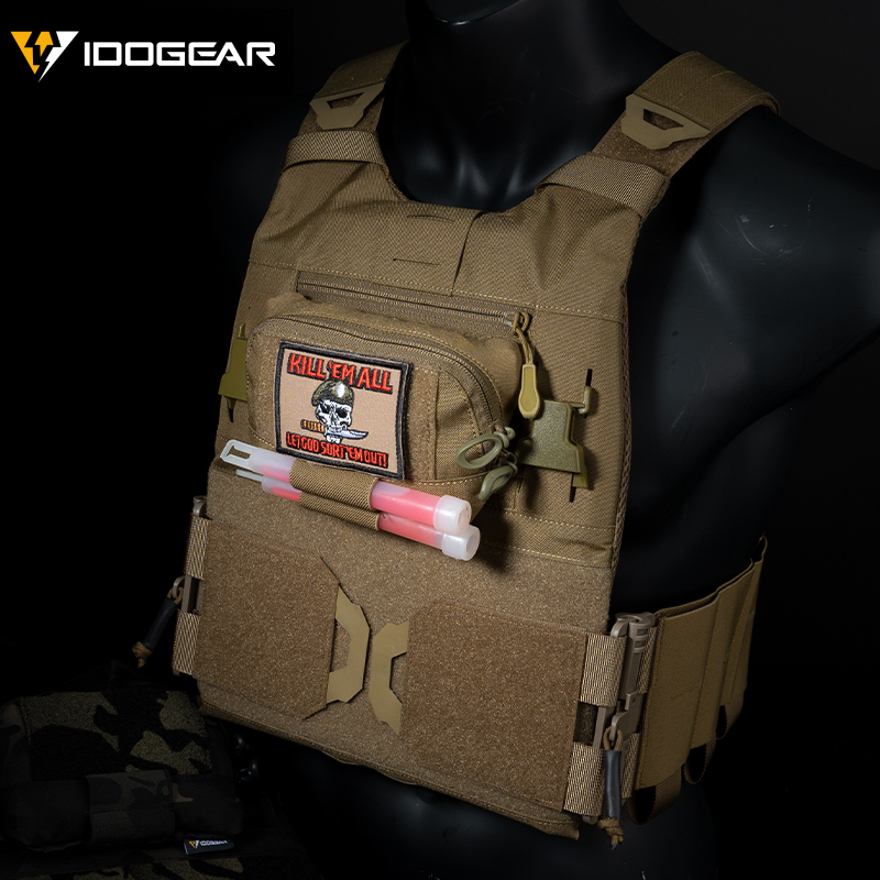 IDOGEAR Tactical Dump Drop Pouches Utility Tool Bag for Tactical Vest Tactical medical kit Mini Admin Pouch 35103-IDOGEAR INDUSTRIAL