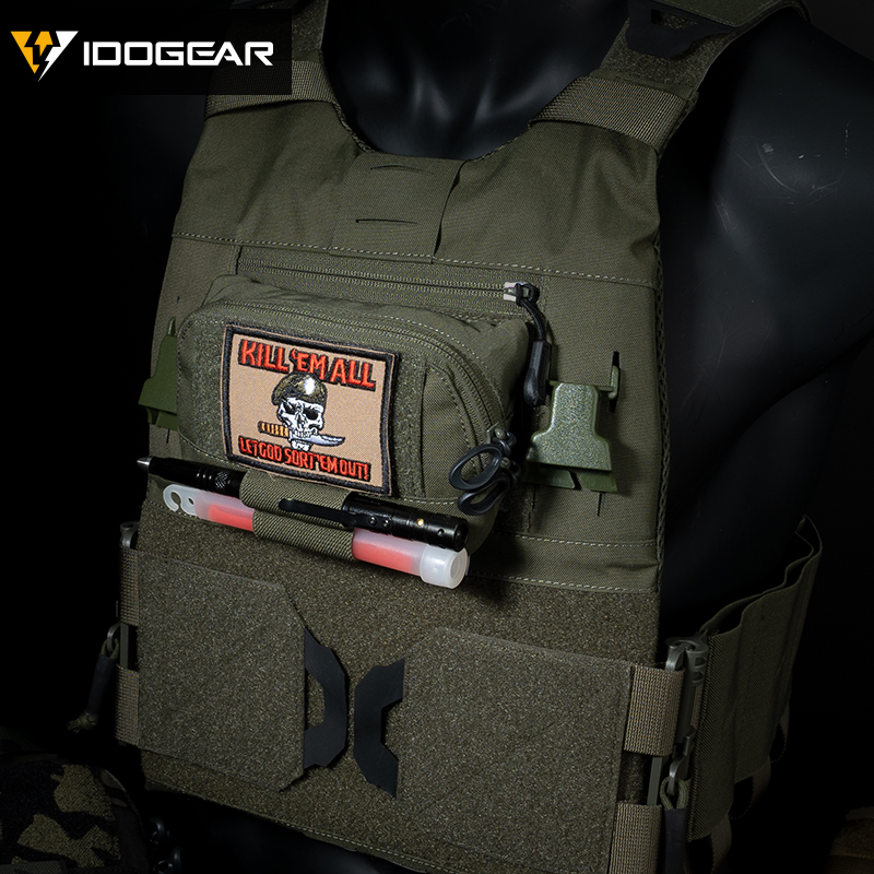IDOGEAR Tactical Dump Drop Pouches Utility Tool Bag for Tactical Vest Tactical medical kit Mini Admin Pouch 35103-IDOGEAR INDUSTRIAL