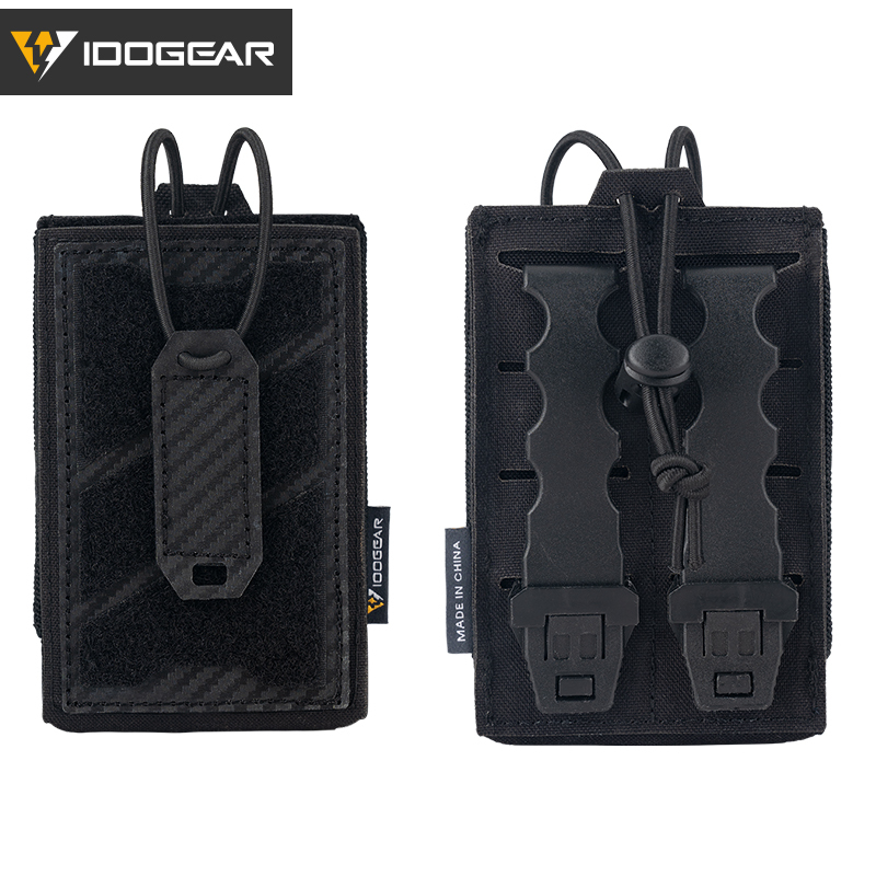 IDOGEAR Tactical Phone Pouch 5.56 Mag Pouch Adjustable Anti-Slip Universal MOLLE Phone Case 3588