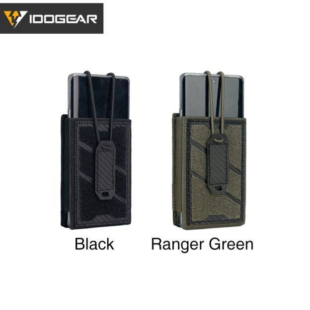 IDOGEAR Tactical Phone Pouch 5.56 Mag Pouch Adjustable Anti-Slip Universal MOLLE Phone Case 3588