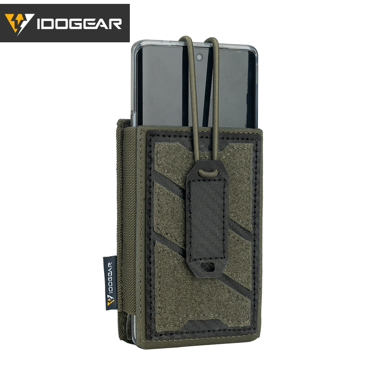 IDOGEAR Tactical Phone Pouch 5.56 Mag Pouch Adjustable Anti-Slip Universal MOLLE Phone Case 3588