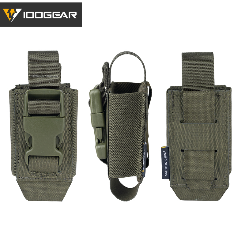 IDOGEAR Tactical Flash Bang Grenade Pouch Single Tool Pouch Carrier Multi-Function MOLLE 3593-IDOGEAR INDUSTRIAL