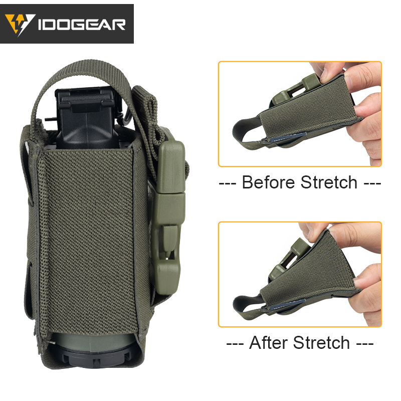 IDOGEAR Tactical Flash Bang Grenade Pouch Single Tool Pouch Carrier Multi-Function MOLLE 3593-IDOGEAR INDUSTRIAL