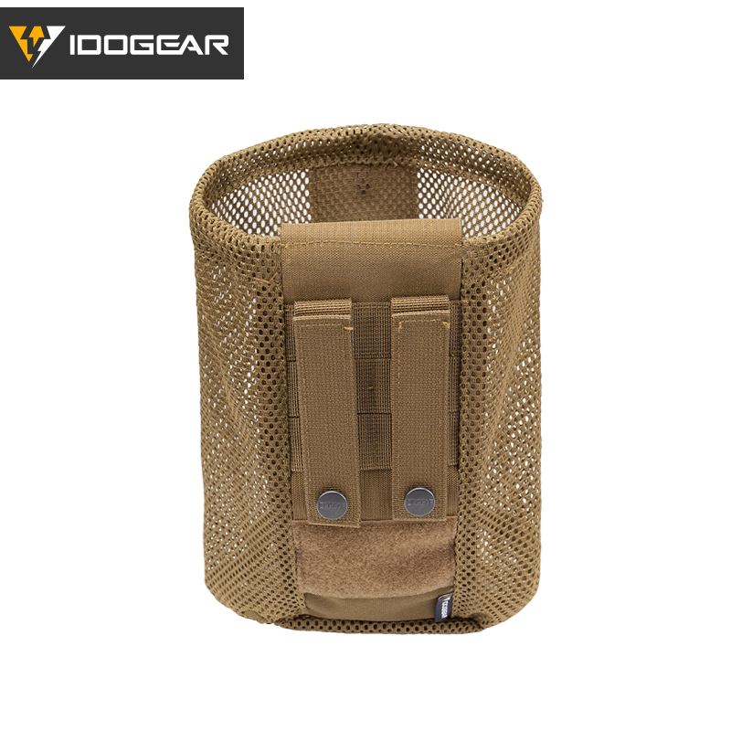 IDOGEAR Tactical MOLLE Roll-Up Mag Mesh Dump Pouch Recycling Tool pouch 3595