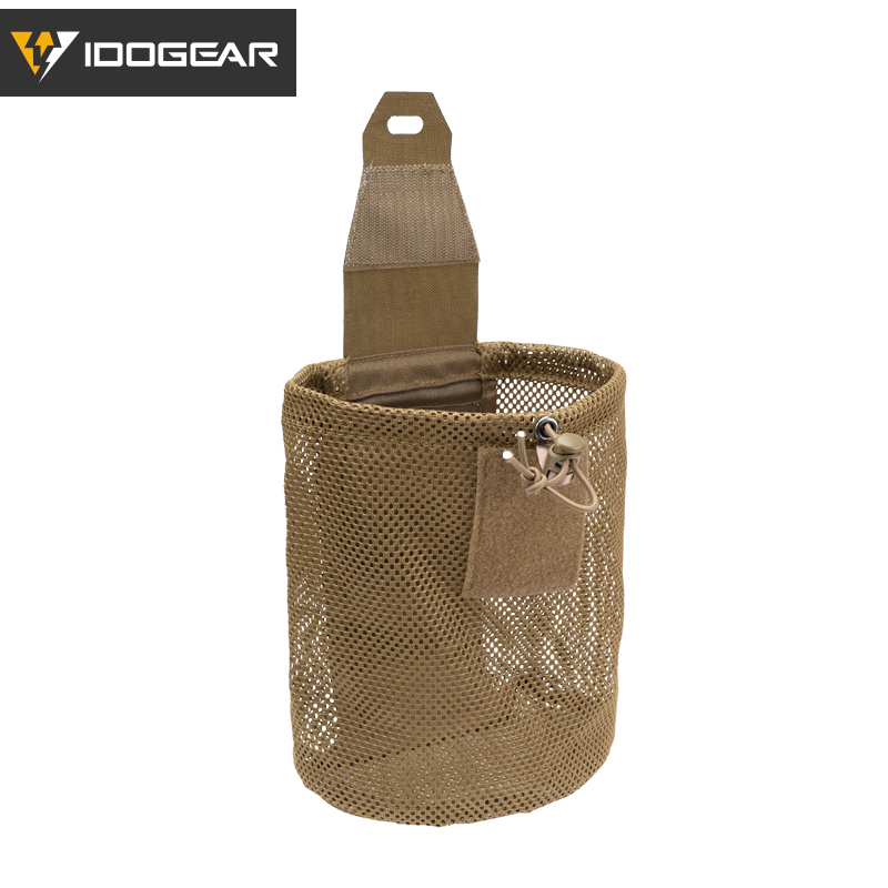 IDOGEAR Tactical MOLLE Roll-Up Mag Mesh Dump Pouch Recycling Tool pouch 3595