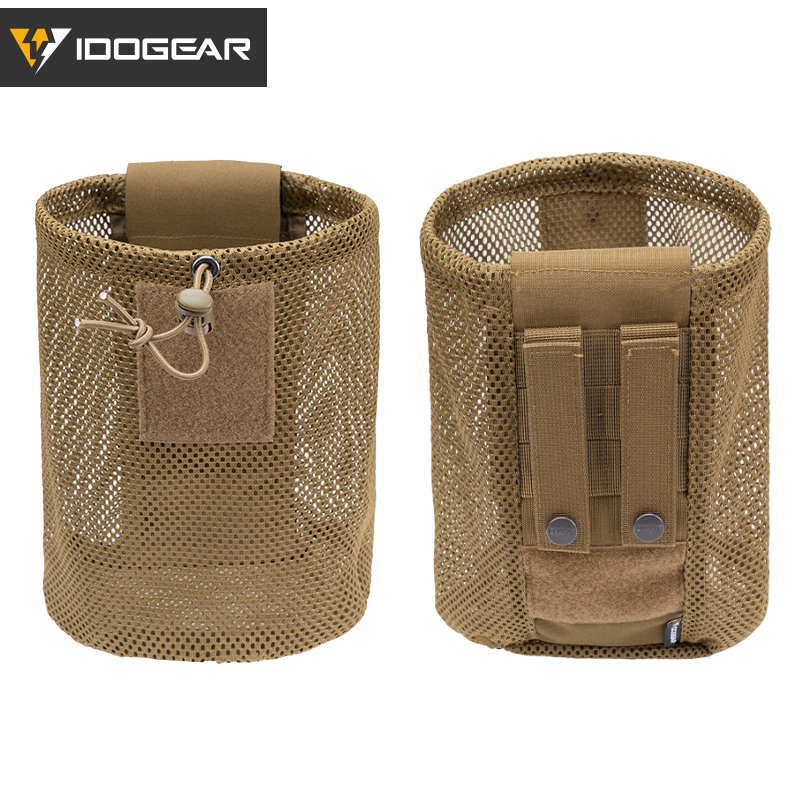 IDOGEAR Tactical MOLLE Roll-Up Mag Mesh Dump Pouch Recycling Tool pouch 3595