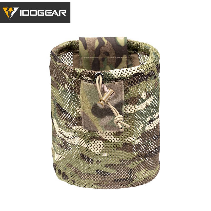 IDOGEAR Tactical MOLLE Roll-Up Mag Mesh Dump Pouch Recycling Tool pouch 3595