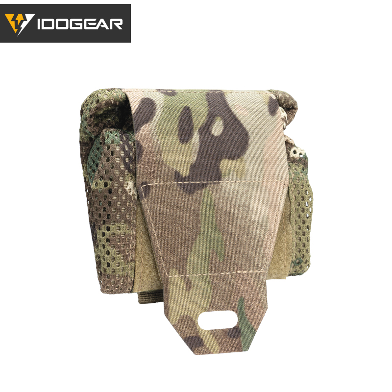 IDOGEAR Tactical MOLLE Roll-Up Mag Mesh Dump Pouch Recycling Tool pouch 3595