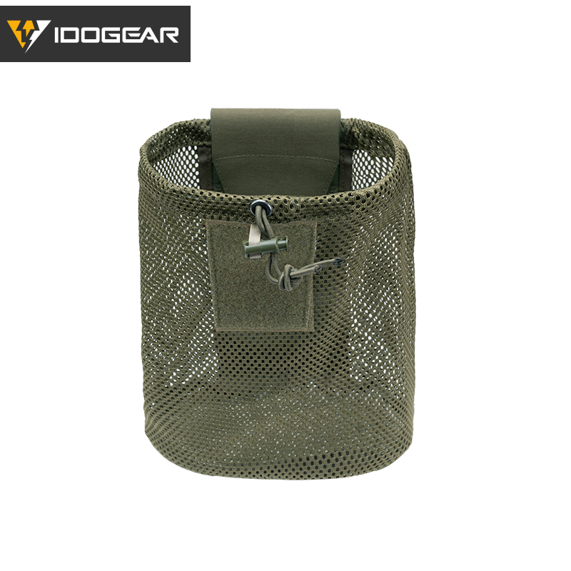 IDOGEAR Tactical MOLLE Roll-Up Mag Mesh Dump Pouch Recycling Tool pouch 3595