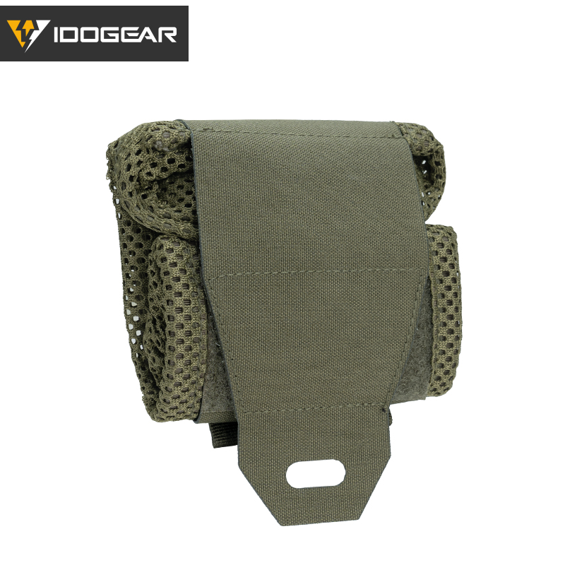 IDOGEAR Tactical MOLLE Roll-Up Mag Mesh Dump Pouch Recycling Tool pouch 3595