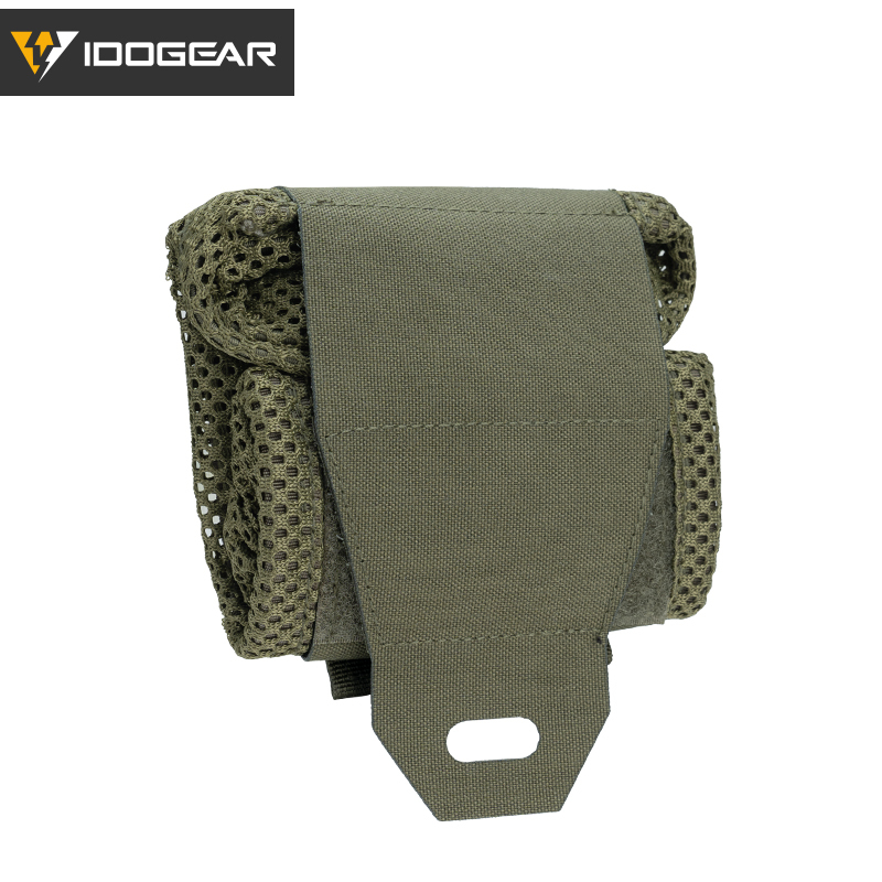 IDOGEAR Tactical MOLLE Roll-Up Mag Mesh Dump Pouch Recycling Tool pouch 3595