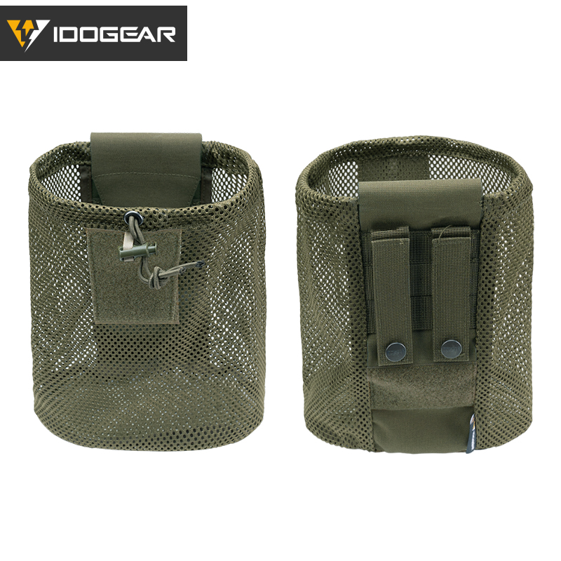 IDOGEAR Tactical MOLLE Roll-Up Mag Mesh Dump Pouch Recycling Tool pouch 3595
