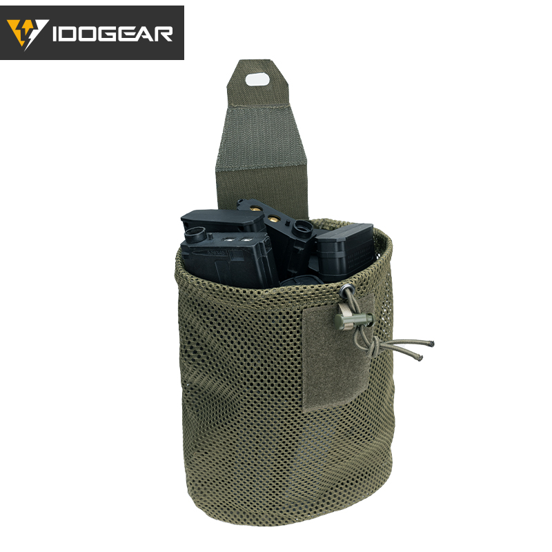 IDOGEAR Tactical MOLLE Roll-Up Mag Mesh Dump Pouch Recycling Tool pouch 3595