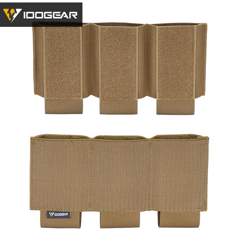 IDOGEAR Triple Mag Pouch Hook&Loop Nylon Mag Carrier Hunting Tactical Magazine Pouch 3598