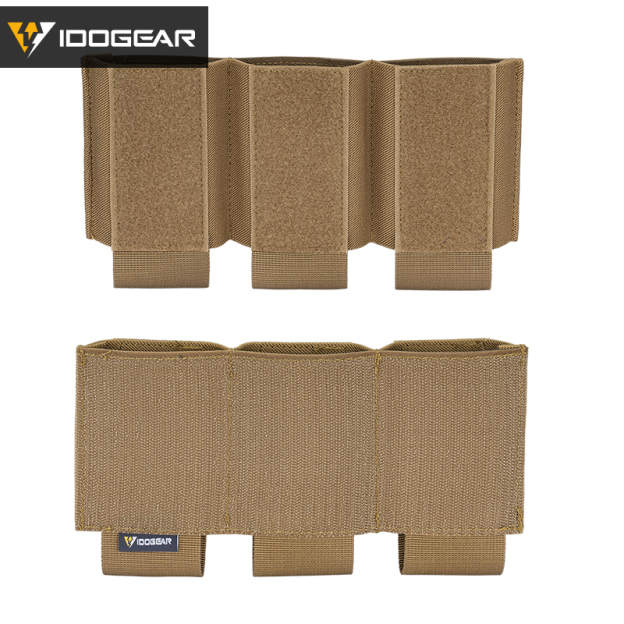 IDOGEAR Triple Mag Pouch Hook&Loop Nylon Mag Carrier Hunting Tactical Magazine Pouch 3598