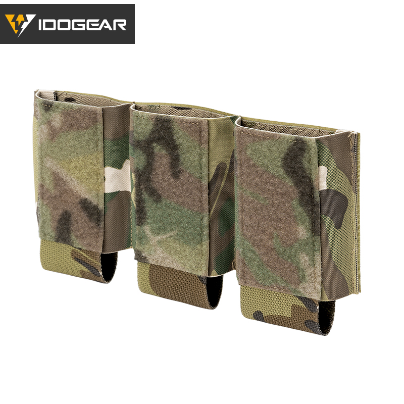 IDOGEAR Triple Mag Pouch Hook&Loop Nylon Mag Carrier Hunting Tactical Magazine Pouch 3598