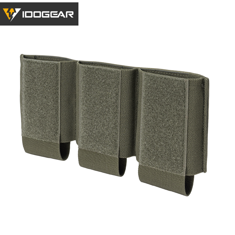 IDOGEAR Triple Mag Pouch Hook&Loop Nylon Mag Carrier Hunting Tactical