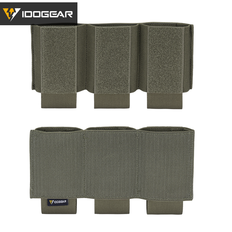 IDOGEAR Triple Mag Pouch Hook&Loop Nylon Mag Carrier Hunting Tactical Magazine Pouch 3598