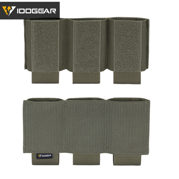 IDOGEAR Triple Mag Pouch Hook&Loop Nylon Mag Carrier Hunting Tactical Magazine Pouch 3598