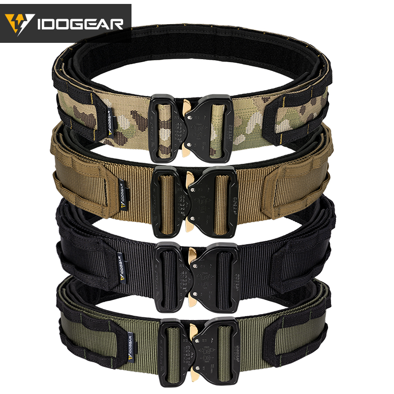  Ubrave Quick-Release Belt [3 Tactical Belts in One Set] 1.77''  Strong and Secure Molle Belt, with Durable Combat Loop Belt and Anti-slip  Back Supporting Pad, M Size 33''-37'' : Sports 