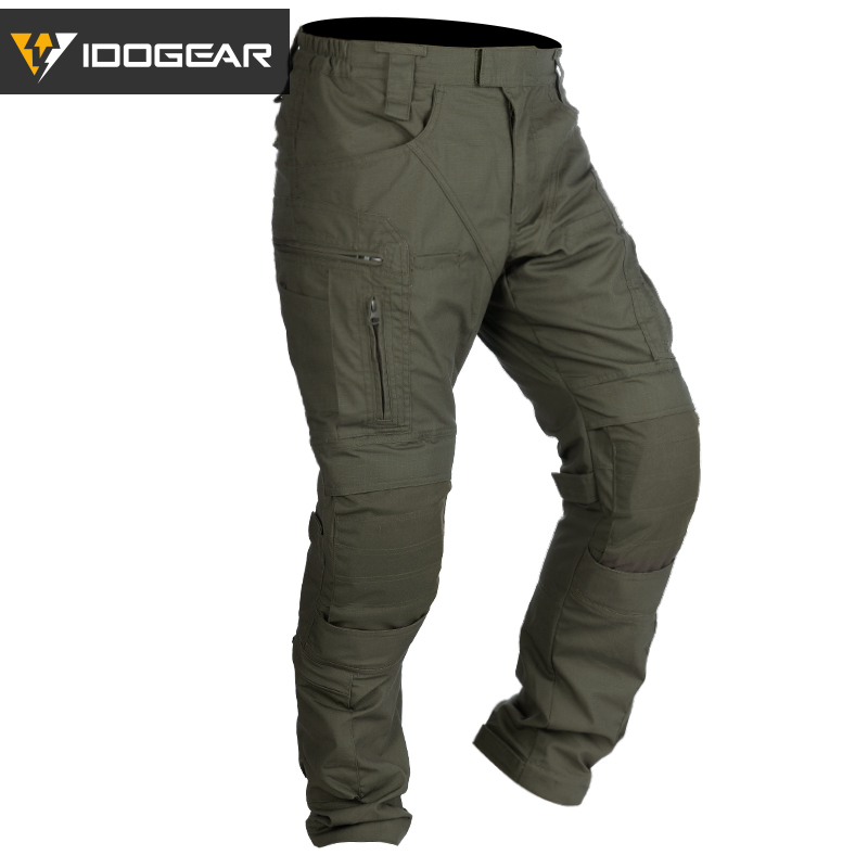 IDOGEAR Combat UFS Flex Pants Tactical Pants w/ Knee Pads Camo Trousers For Military, Airsoft, Shooting Sports  3209-IDOGEAR INDUSTRIAL