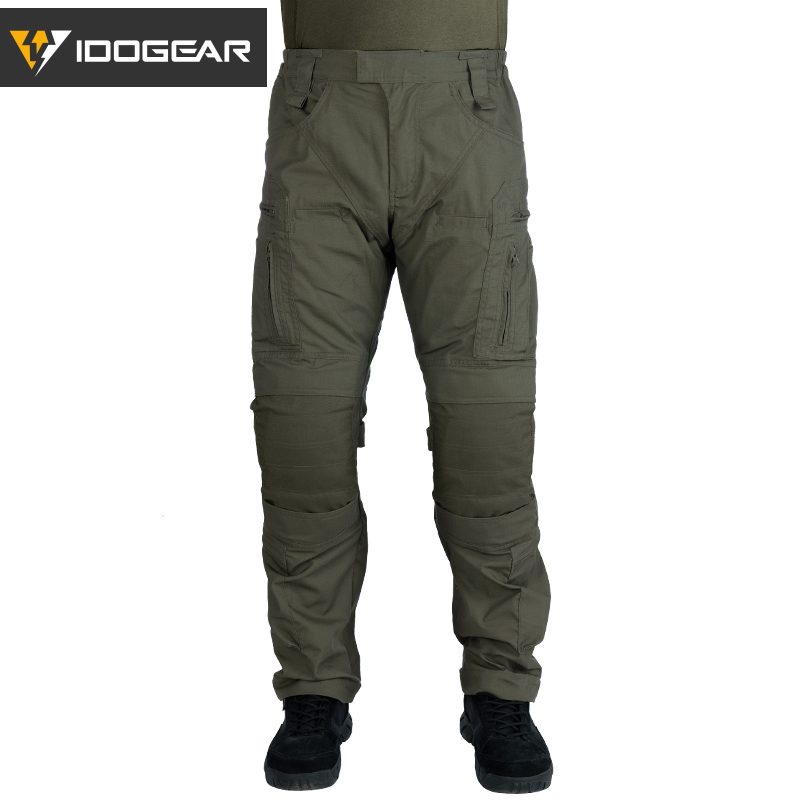 IDOGEAR Combat UFS Flex Pants Tactical Pants w/ Knee Pads Camo Trousers For Military, Airsoft, Shooting Sports  3209-IDOGEAR INDUSTRIAL