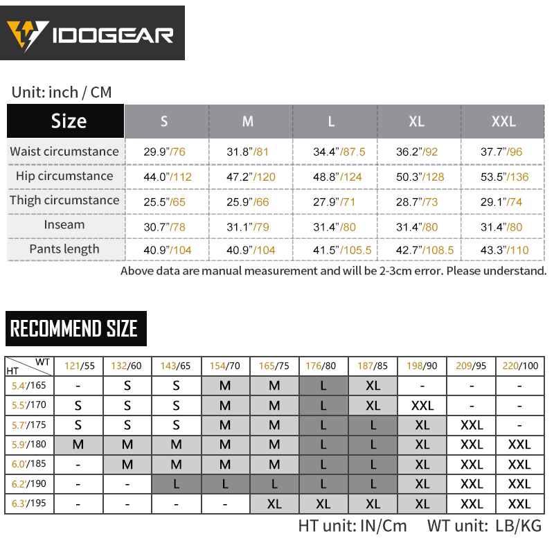 IDOGEAR Tactical Pants Multi-Pocket Combat Pants Large Capacity Camouflage Trousers Men Pants for Hunting Hiking 3210-IDOGEAR INDUSTRIAL