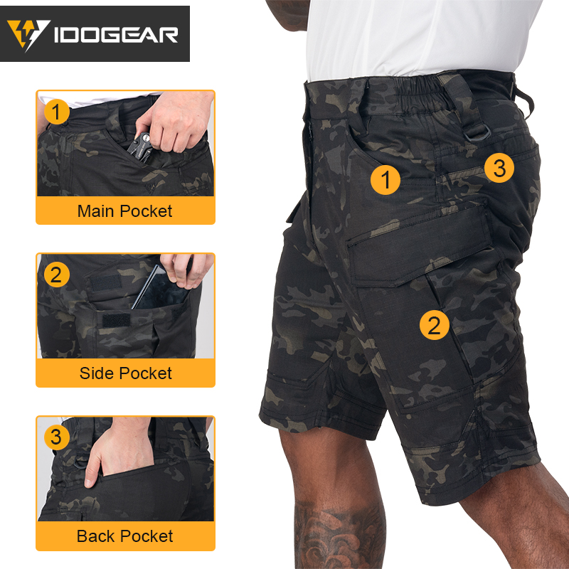 IDOGEAR Multicam Shorts for Mens Tactical Cargo Shorts Military Camo  Outdoor Casual Shorts 8 Pockets Ripstop Quick Dry Pants (as1, Alpha, xx_l,  Regular, Regular, Multicam Black) : : Clothing, Shoes & Accessories