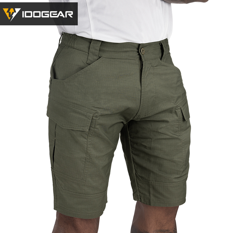 DAKRU Brown Cargo Mens Pants Shorts Knee High Tactical Functional